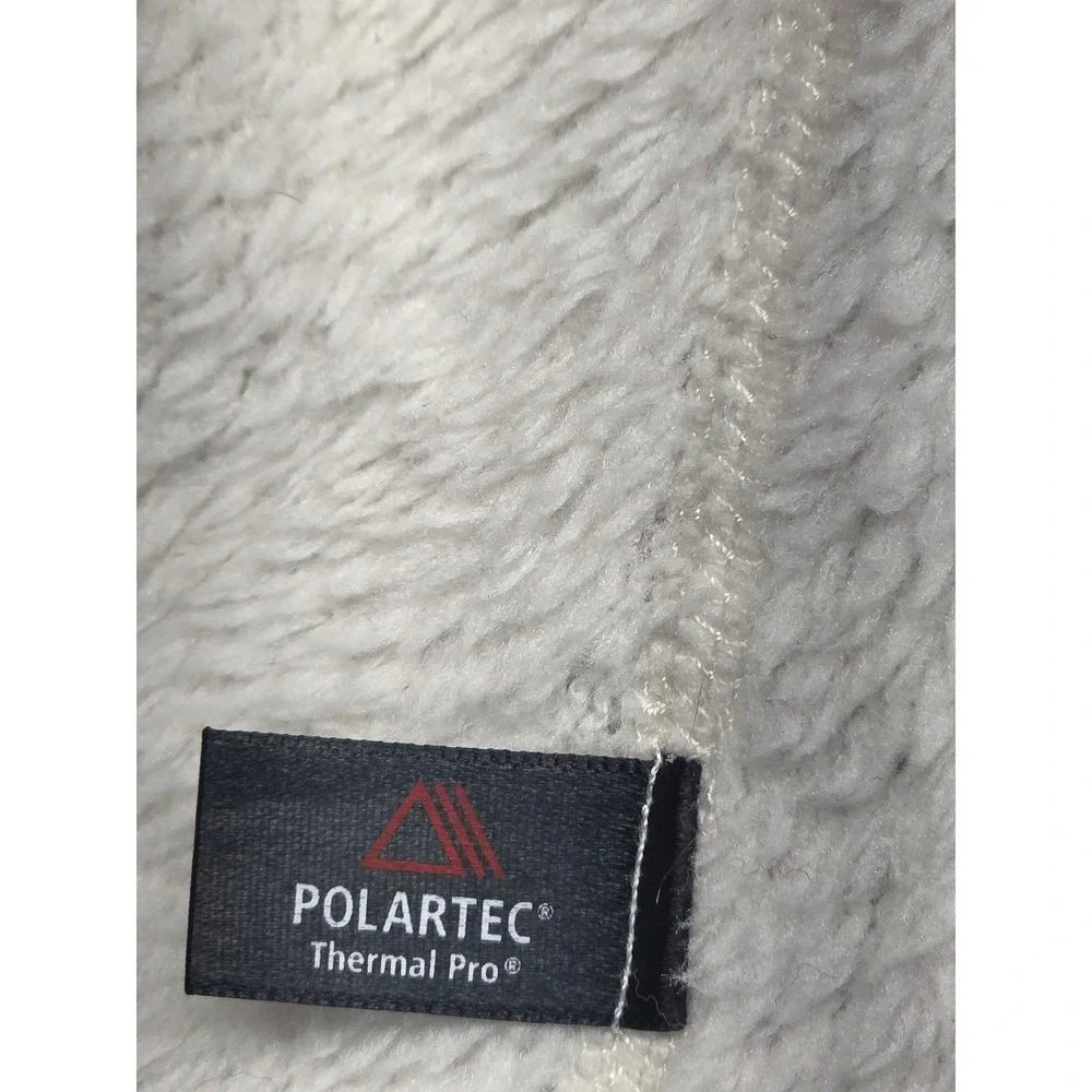Patagonia‎ Womens Re-Tool Snap-T Pullover White Polartec Fleece Jacket Large